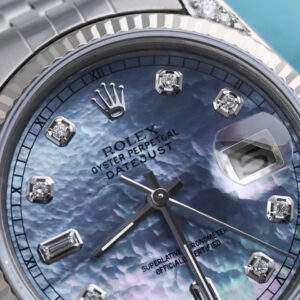 Rolex Datejust Diamond Tahitian Mother of Pearl Dial 36mm Oyster Perpetual Watch 16014