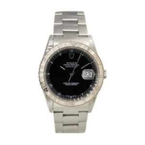 Rolex 16264 Datejust Stainless Steel Black Dial Watch