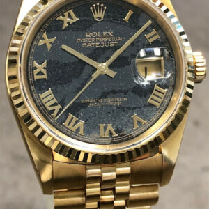 Rolex Vintage Rolex Datejust 36mm 16238 18k Yellow Gold Rare Ferrite Stone Dial