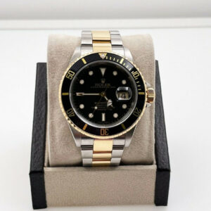 Rolex Submariner 16613 Black Dial 18k Yellow Gold Stainless 2004