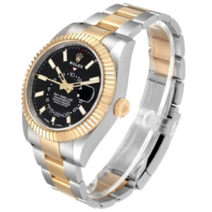 Rolex Sky-Dweller 42mm 18k Yellow Gold & Stainless Steel Black Dial