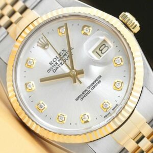 Rolex Mens Datejust 2-tone 18k Yellow Gold & Stainless Steel Quickset Watch