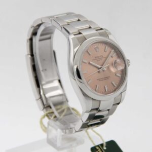 Rolex Date Pink Dial ref. 115200 Top Conditions Box & Paper Year 2009