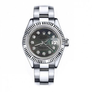 Rolex Men’s Rolex 36mm Datejust Black MOP Mother Of Pearl Dial with Diamonds