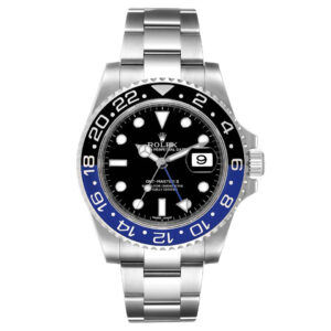 Rolex GMT Master II Batman Blue Black Ceramic Bezel Steel Watch 116710 BLNR Box Card