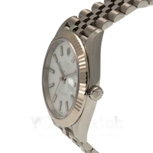 Rolex Datejust Stainless Steel Bracelet White Dial 41mm Mens Watch