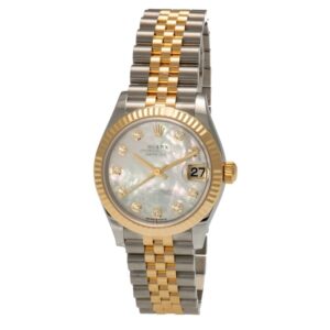 Rolex Datejust Two Tone Bracelet Mother of Pearl Dial 31mm Ladies Watch