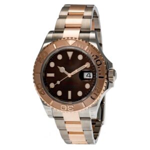 Rolex Date Yacht Master Everose Gold Two Tone Bracelet 40mm Mens Watch