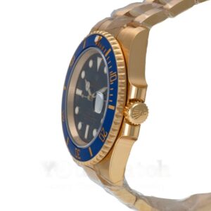 Rolex Submariner Date Yellow Gold Blue Dial 40mm Mens Watch