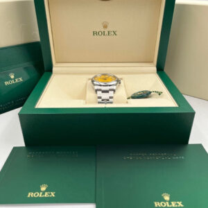 Rolex Oyster Perpetual 36mm Yellow Dial 126000 Unworn 2021