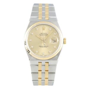 Rolex Oysterquartz Datejust 36 Stahl / Gold Diamanten Herrenuhr Ref. 17013