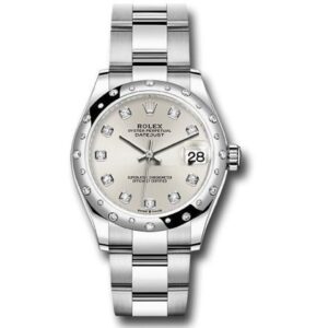 Rolex Datejust 31 – White Gold – 24 Diamond Domed Bezel – Oyster 278344RBR SDO