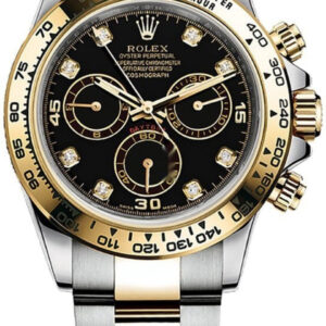 Rolex Daytona Two Tone Black Diamond Dial 116503 Unworn 2021