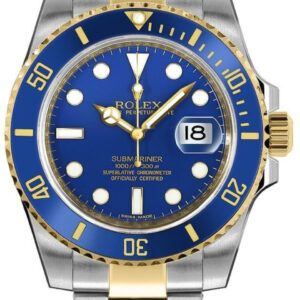 Rolex Submariner Date Two-Tone Ceramic Blue Dial 116613LB 2020 New