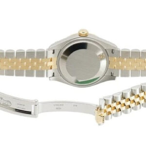 Rolex Datejust 31mm Steel & Yellow Gold Diamond Bezel Dark Grey Diamond Dial Jubilee Bracelet