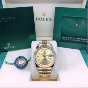 Rolex Day-Date 36mm Champagne Index Dial President 128238 2021 New