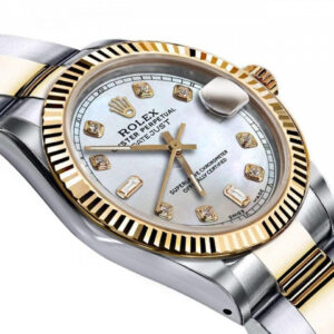 Rolex Women’s Rolex 31mm Datejust Two-Tone White MOP Mother Of Pearl Dial Diamond Accent+ Classic