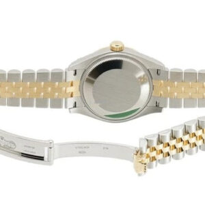 Rolex Datejust 31mm Steel & Yellow Gold Diamond Bezel Olive Green Diamond Dial Jubilee Bracelet