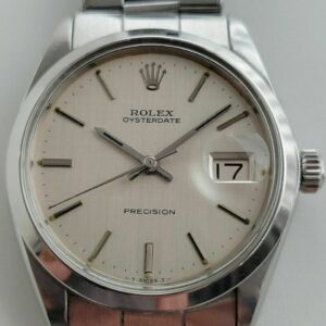 Rolex Mens Rolex Oysterdate Precision Ref 6694 34mm Hand Wind 1960s Vintage RJC196