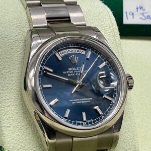 Rolex President Day-Date 36mm 18K White Gold “New in Box – Unworn”