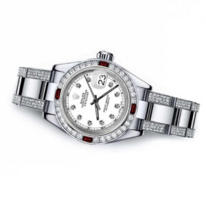 Rolex Men’s Rolex Datejust Side Diamond bracelet 36mm Stainless Steel White Color Dial with Diamond Accent RT