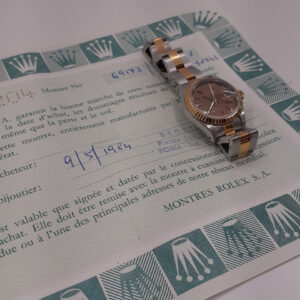 Rolex W/Paper 1984 Rolex Ladies Date 26mm Two Tone Oyster Oyster Automatic Watch 69173