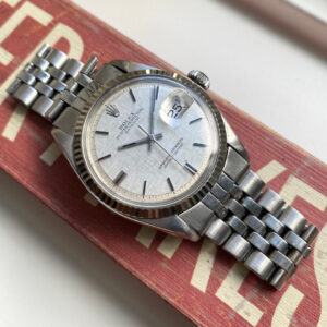 Rolex Datejust 1601 70s Vintage Automatic Silver Linen Dial Oyster Case w/ Jubilee Bracelet