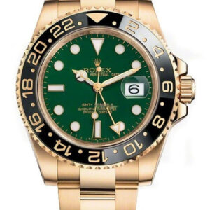 Rolex GMT-Master II Yellow Gold Automatic Green Dial Men’s Watch