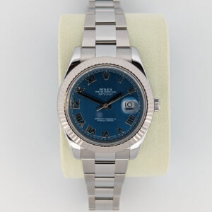 Rolex Datejust II Blue Roman Dial- Full Set 2011 41mm