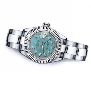 Rolex Women’s Rolex 31mm Datejust Ice Blue Color Dial with Diamond Accent RT