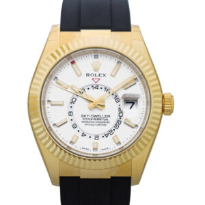 Rolex 326238-0006 – Sky-Dweller Automatic Chronometer White Dial 18 kt Yellow Gold Men’s Watch