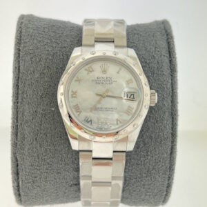 Rolex 2019 Datejust 178344 Mother Of Pearl Dial Diamond VI W/Papers 31mm