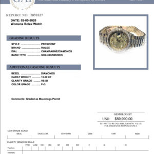 Rolex Datejust President 18K Solid Yellow Gold Diamonds