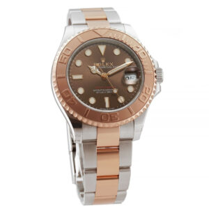 Rolex Yacht-Master 37 Steel and 18k Everose Gold Chocolate Brown Dial