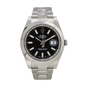 Rolex 116300 Datejust Stainless Steel Black Dial Watch