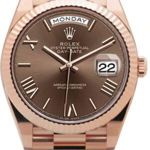 Rolex 228235  Day-Date Chocolate Roman Dial 40MM