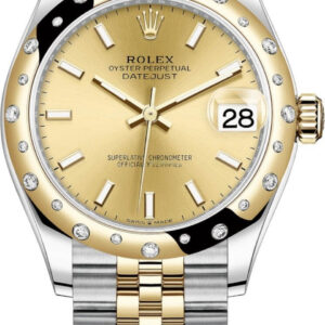 Rolex Datejust 31mm Stainless Steel and Yellow Gold 278343rbr Champagne Index Jubilee