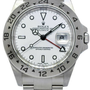 Rolex Explorer II GMT Steel White Dial Mens 40mm Automatic Watch B/P Y 16570