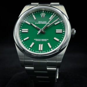 Rolex Oyster Perpetual 41 (OP41) Green Stella,  2021 Card