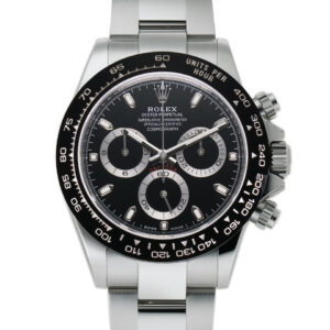 Rolex Daytona Stainless Steel Ceramic Bezel Black Dial