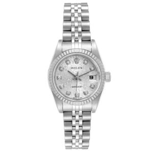 Rolex Datejust 26 Steel White Gold Silver Dial Ladies Watch 79174