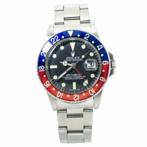 Rolex 1675 Gmt Master Pepsi 1977 Matte Patina Dial Automatic Mens Watch 40mm