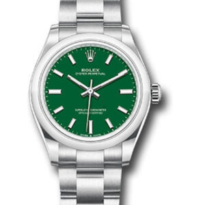 Rolex 277200 Oyster Perpetual 31mm Green Dial Domed Bezel Oyster Bracelet