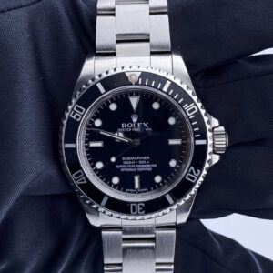 Rolex Oyster Perpetual Submariner 14060M Engraved Rehaut No Date Mens Watch