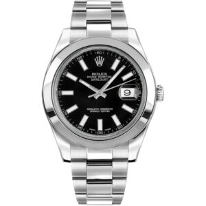 Rolex Datejust II 116300 Black Index Dial Stainless Steel Watch