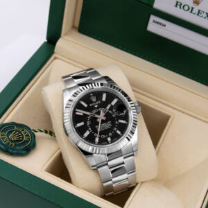 Rolex 326934 Sky-Dweller “Black Dial” Stainless Steel “In Stock”