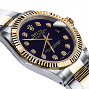 Rolex Women’s Rolex 31mm Datejust Two-Tone Purple Color Dial with Diamond Accent+ Classic