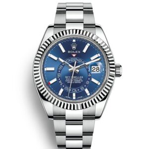 Rolex SKY-DWELLER Oyster, 42 mm, Oystersteel and white gold