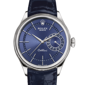 Rolex CELLINI DATE 39 mm, 18 kt white gold, polished finish